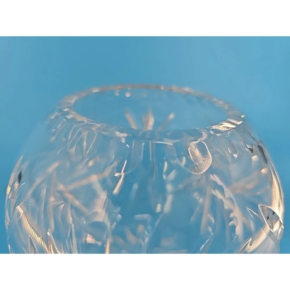 VINTAGE Crystal Rose Bowl Cut 12‎ pointed Star ~ 5